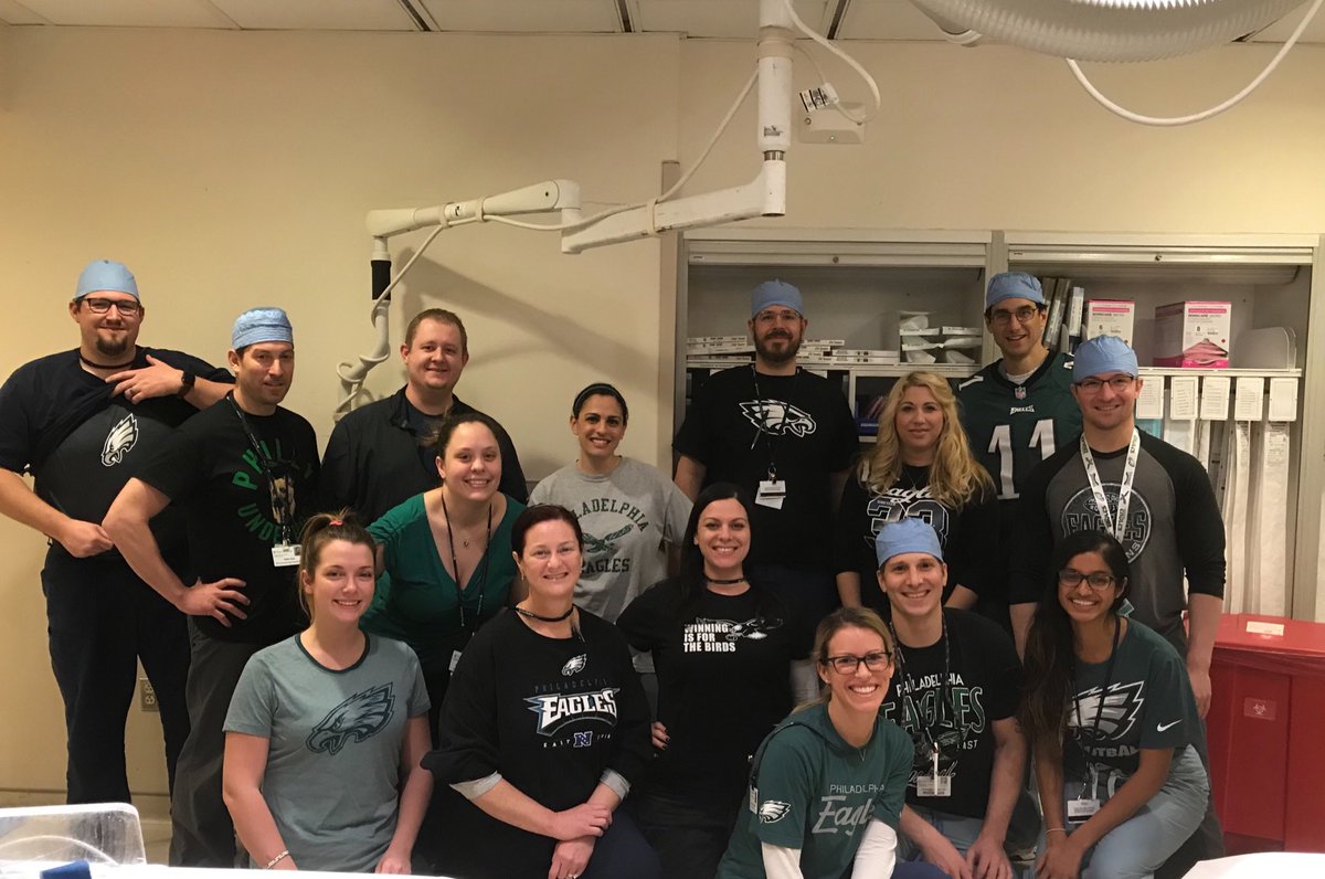 swstav's tweet photo. No doubt about who @penn_ir is supporting in the #SuperBowl. Go @Eagles. @PennRadiology #irad @SIRFFS https://t.co/W7N3MirhAy