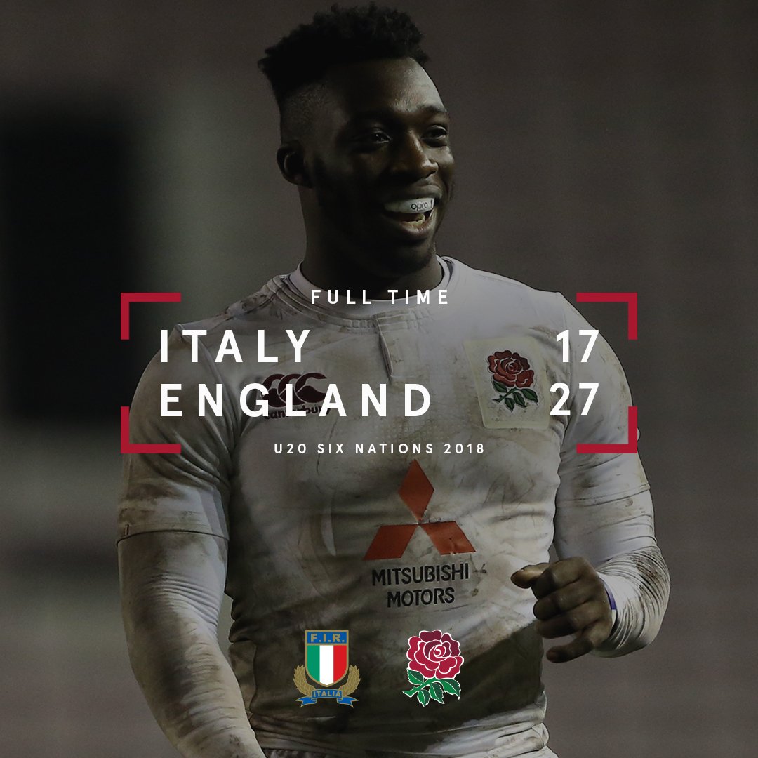 U20s | It's full time in Gorizia and England have got their U20s Six Nations campaign off to a winning start 🌹

Match report to follow...