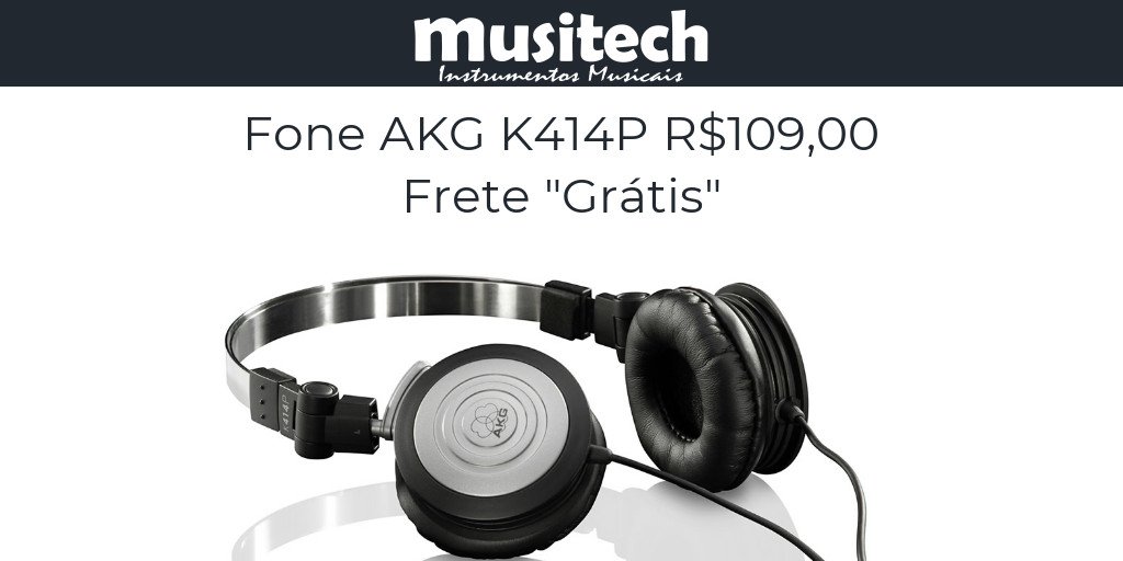 musitechonline's tweet image. Essa é para acabar o estoque: Fone AKG K414P menor preço do Brasil e com frete grátis, apenas para compras no Mercado Livre produto.mercadolivre.com.br/MLB-971667611-…