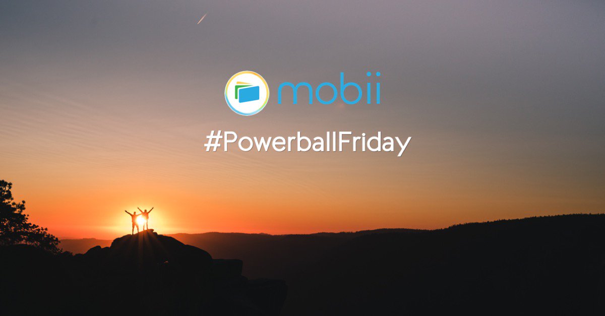 mobiiapp's tweet image. Few more hours until #PowerballFriday kicks off! Save your #DailyScratchers during the following times for a chance to win bigger prizes! 3-6pm (pst) 4-7pm (mst) 5-8pm (cst) 6-9 (est)