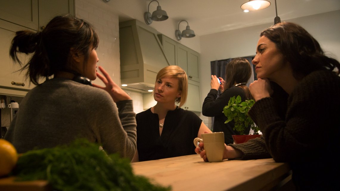bysherrenlee's tweet photo. Here's me talking to the ladies of #BenjaminShortFilm @kimberlylaferr @Joanneboland #femalefilmmakerfriday #cfccreates https://t.co/RUHuV0sICu