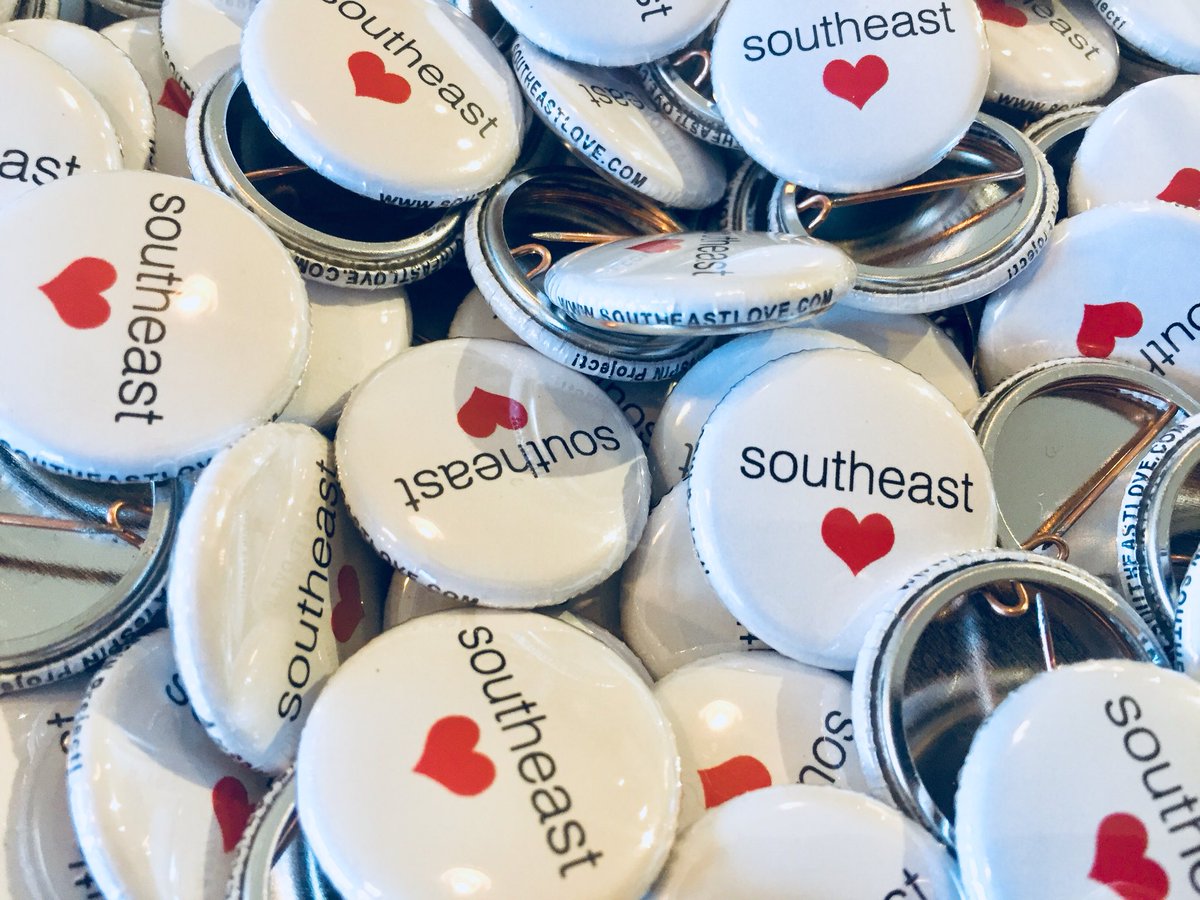 Happiness is when your #SOUTHEASTLOVE buttons arrive early and they look so good! 🎉🎉🎉❤️