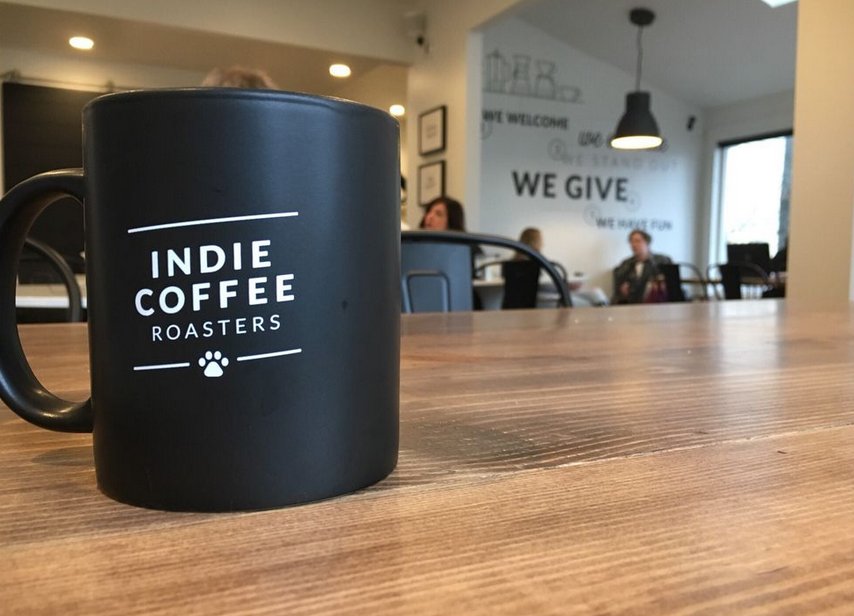 VisitHamiltonCo's tweet photo. Have you had a chance to check out @indiecoffeeRSTR in Carmel? 

“Watching them craft your order is a treat. They definitely are passionate about it.” -Yelper Brian M. @YelpIndy https://t.co/kycPdGspZV