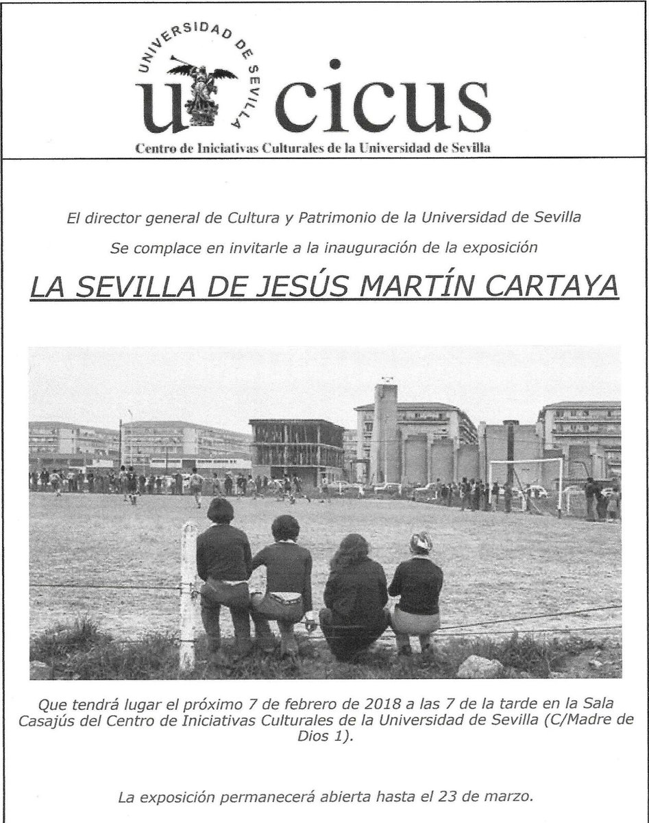 AbeInfanzon's tweet photo. De parte de Jesús Martín Cartaya. Os espera en la inauguración de su exposición https://t.co/SXFEJ0oYyD