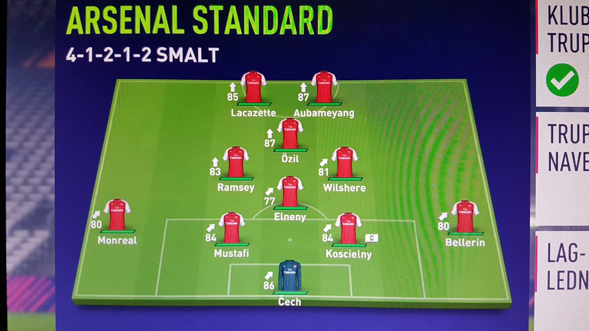 DavidssonoMann's tweet photo. Jag gör en #HolmaIn och lägger ut den uppställning vi borde använda. Jag vet att jag och Wenger ofta tänker olika, men utifrån spelartrupp och många motståndares trebackslinje är det så här vi skall spela. #justdoit https://t.co/MNj6GvBh67