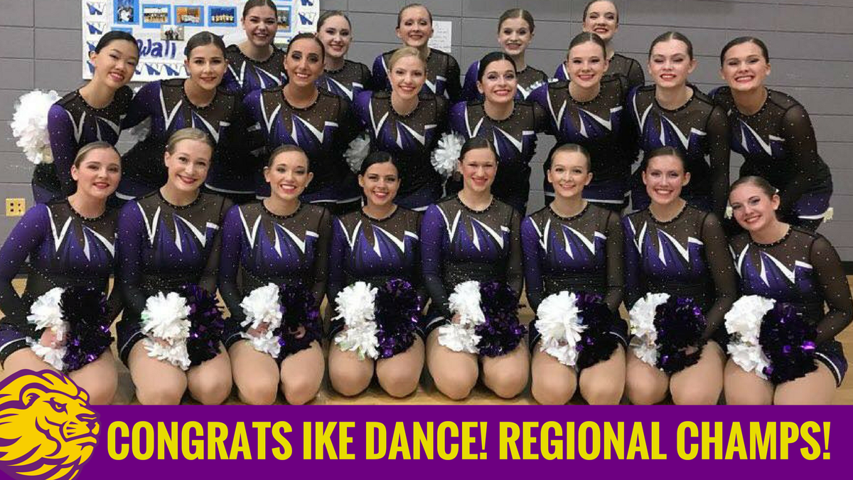Best of luck to our Regional Champion (and defending State Champ) <a href="/ikevarsitydance/">Ike Dance</a> tomorrow at the State Championships! Go Ike!