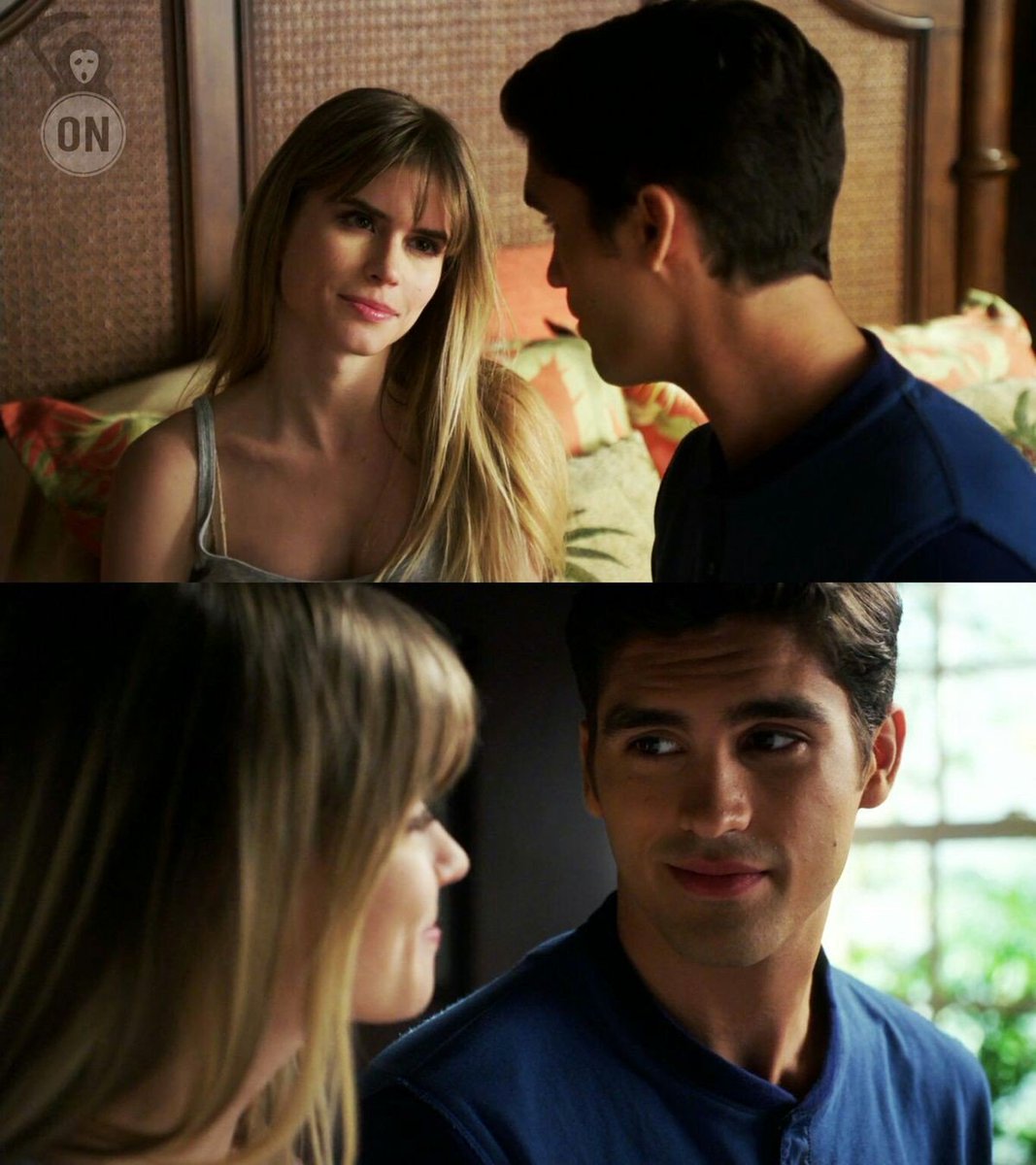 Lindseysharmon's tweet photo. Brooke Maddox and Jake Fitzgerald. #mitzgerald #Scream https://t.co/Kd85ot9Tog
