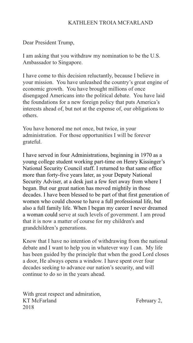 Some personal news:

Dear <a href="/realDonaldTrump/">Donald J. Trump</a>,