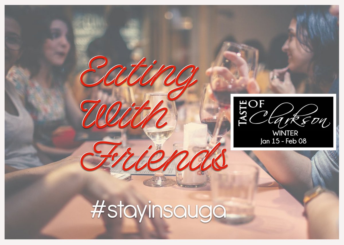 doubledeuce22sm's tweet photo. The best way to enjoy Taste of Clarkson is with friends. Plan a night out to Solstice Wine Bar, Clarkson Bistro or Michael's Back Door. #stayinsauga, #clarksonvillage, #solsticewinebar, #tasteofclarkson, #clarksonbistro, #michaelsbackdoor https://t.co/HrtNNjJasm https://t.co/A14TOD6RWt