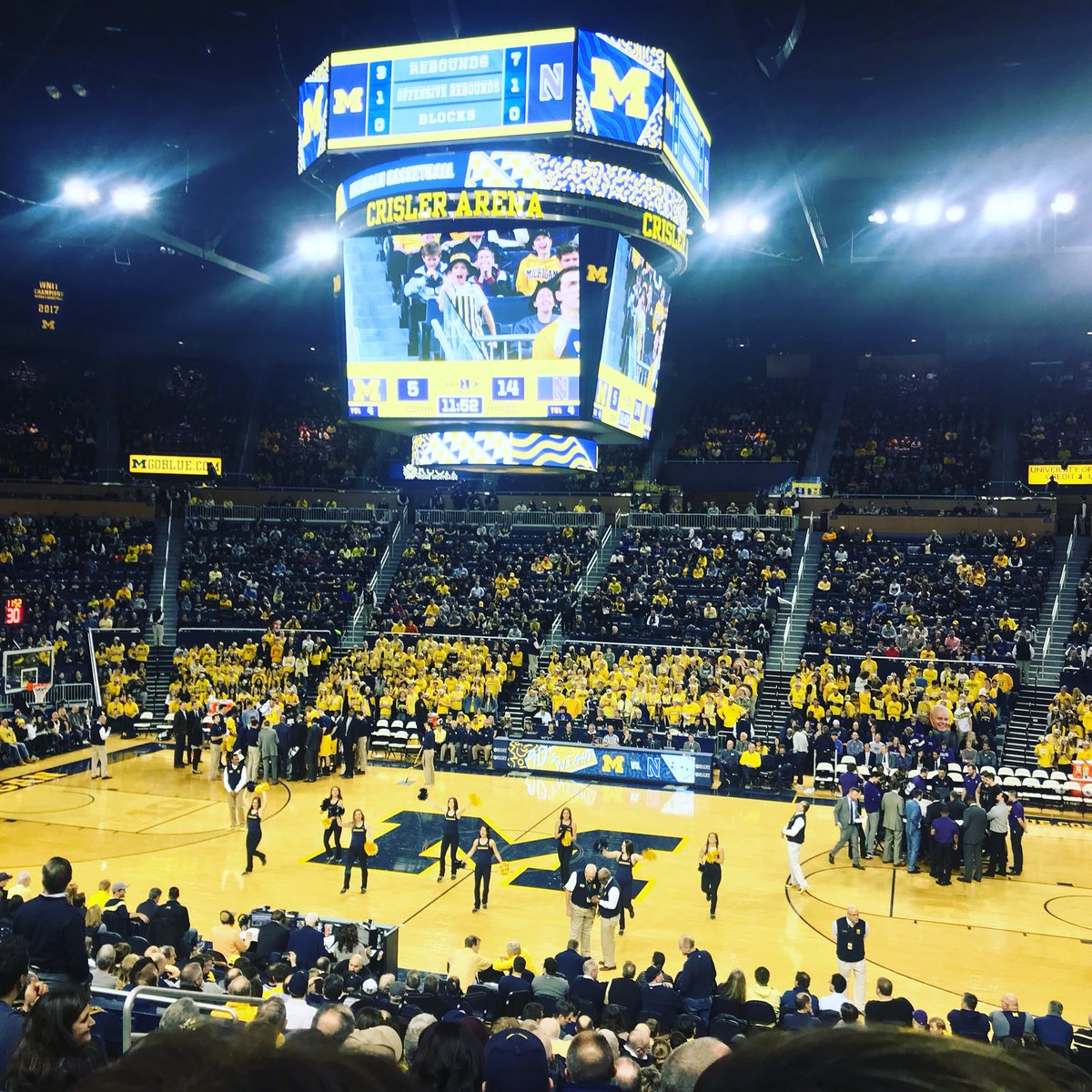 therealJenniG's tweet photo. I had to rep the #real UofM, @univmiami at @UMich. #Canesforlife #canes https://t.co/TsDI7chkhQ
