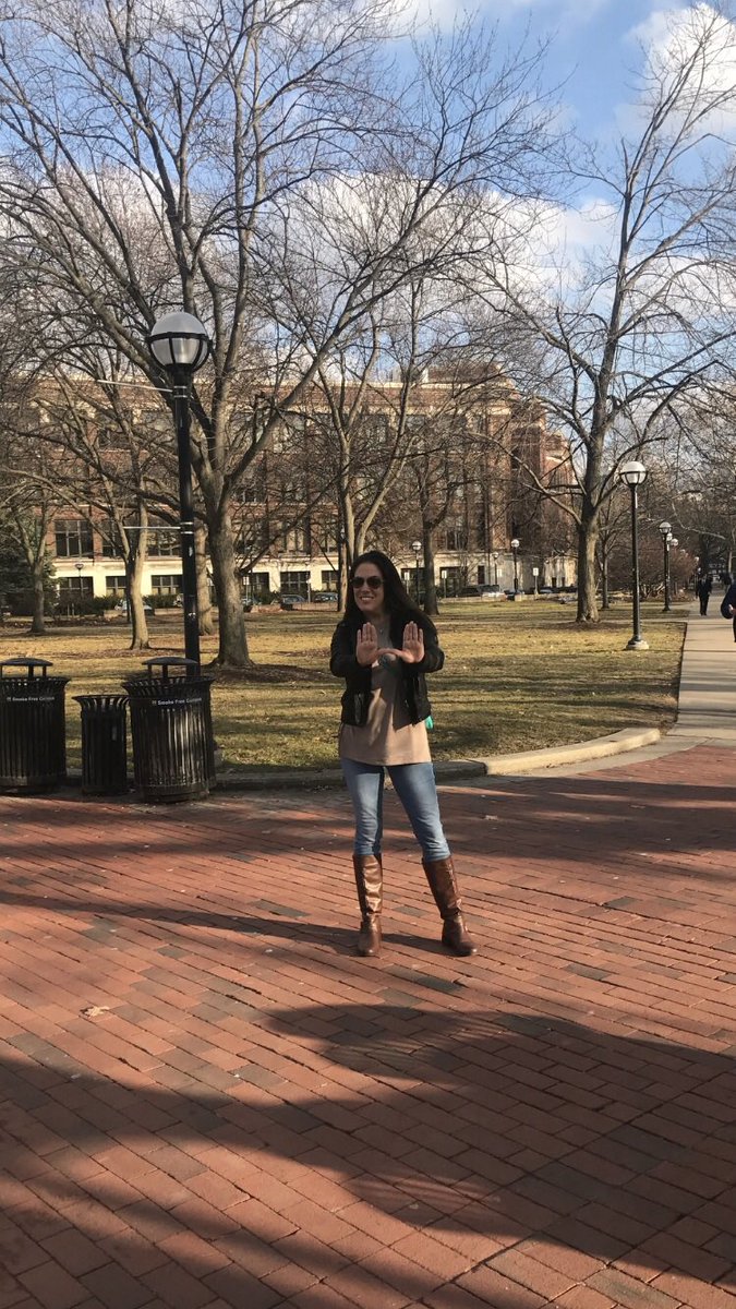 therealJenniG's tweet photo. I had to rep the #real UofM, @univmiami at @UMich. #Canesforlife #canes https://t.co/TsDI7chkhQ