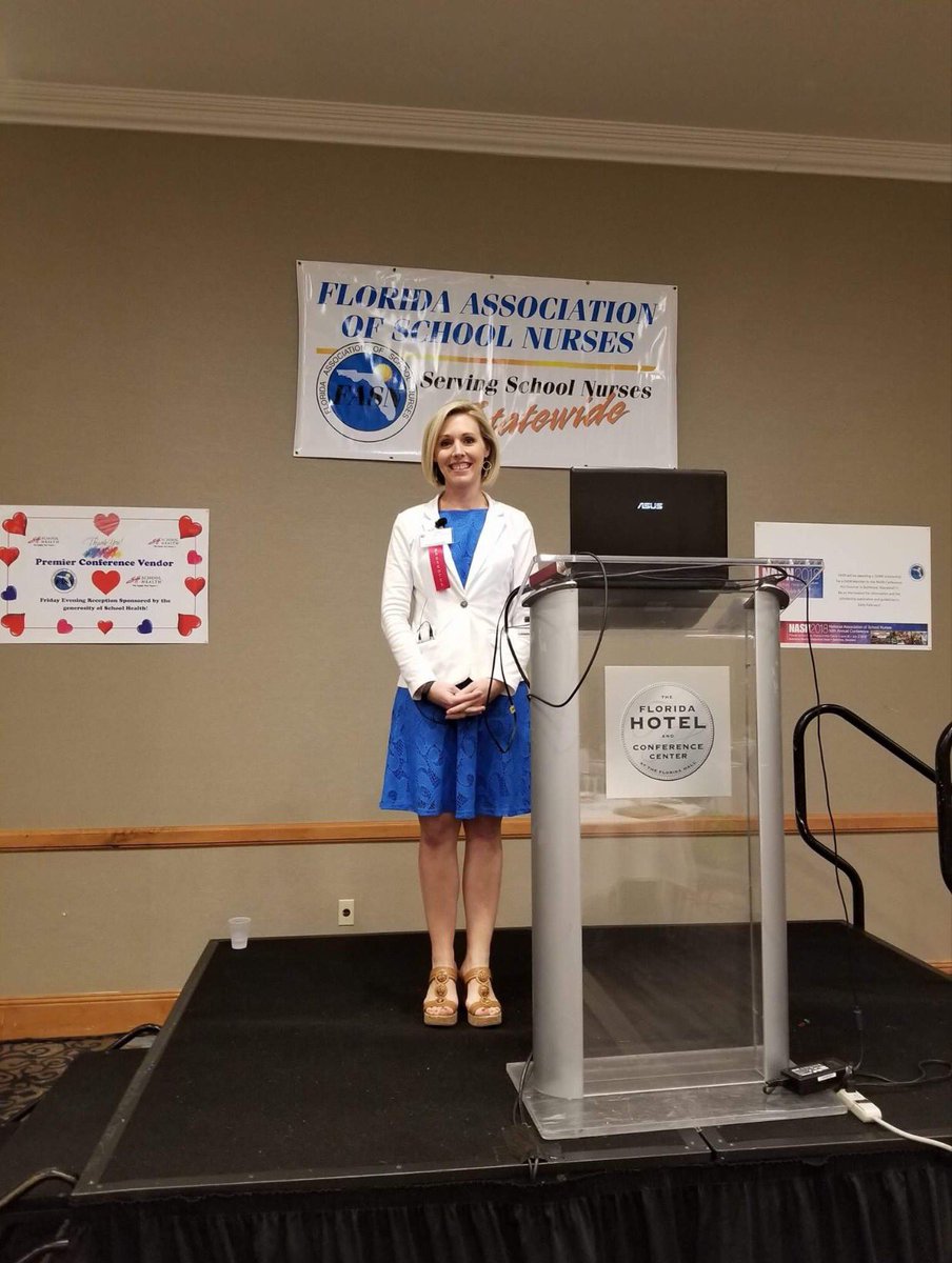 SMAHealthcare's tweet photo. @fasnchatter This afternoon our Nicole Sharbono, VP of Volusia County Services - presented on the "Maintaining Balance: Caring for the Caregiver" at the 22nd Annual Florida Association of School Nurses conference. #FASNconference2018 #theSMAway #OpioidEpidemic #RecoveryisPossible https://t.co/TMEP9VcgbL