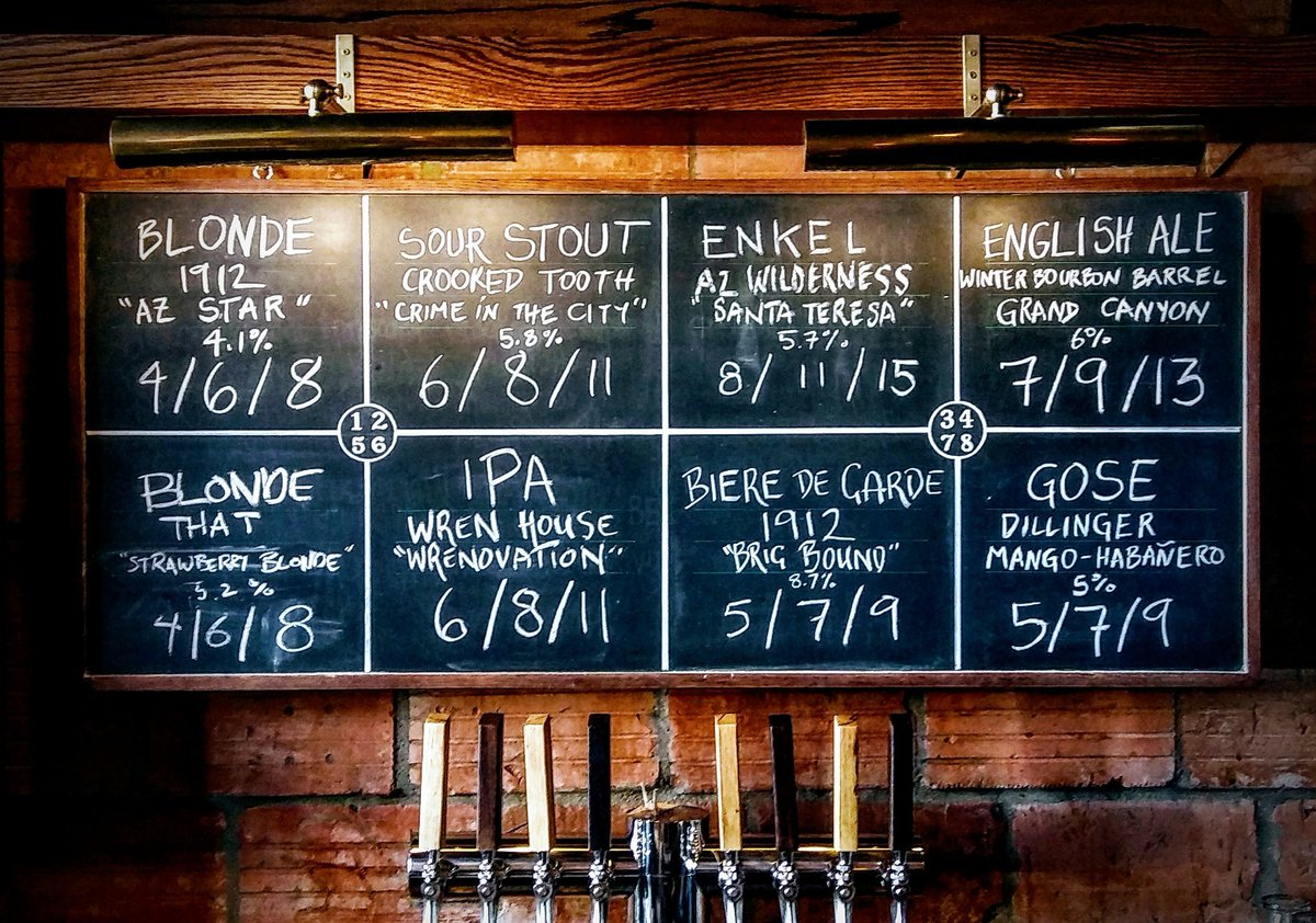 Current Beer Board: All AZ beer all the time. #stayclassic #drinklocal #azbeer