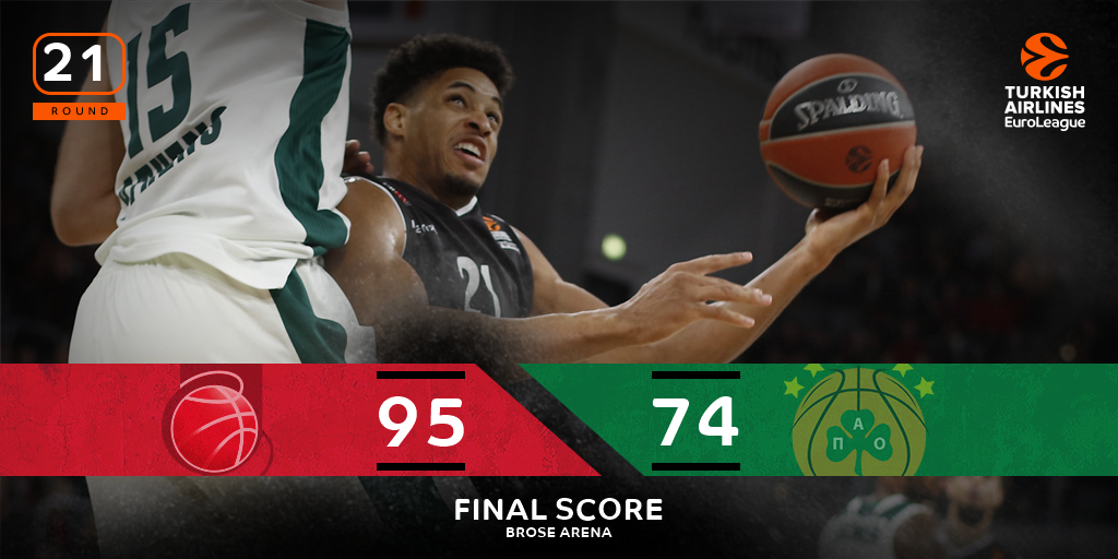 EuroLeague's tweet photo. .@Rated_Aug dropped 26 points to help guide @BroseBamberg to success over @paobcgr. https://t.co/7qtrE6qtkL