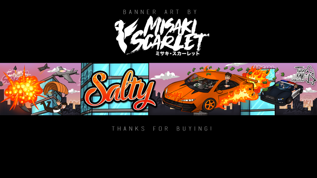 Misaki Scarlet S Tweet Drawn Anime Cartoon Banner