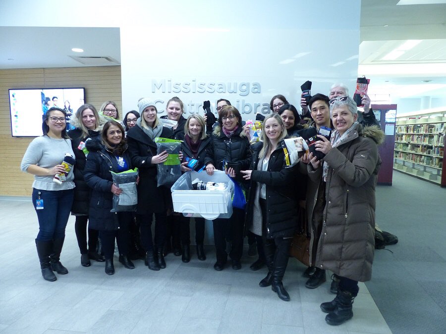 ivanadimillo's tweet photo. Thanks to the @citymississauga Coms staff who donated socks 🧦 socks 🧦 and more socks 🧦 for #SaugaSocks @mississaugalib Warm feet =warm hearts https://t.co/ANTsMcHAdp