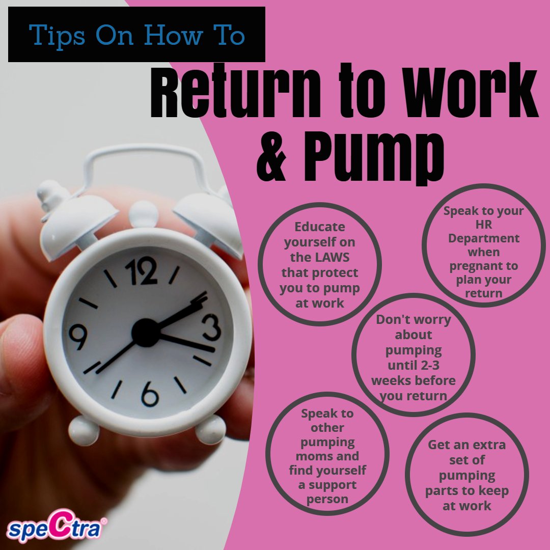 SpectraBabyUSA's tweet photo. MAKE IT WORK AT WORK: TIPS FOR PUMPING & CHILDCARE
Return to work less stressed with these tips…
#PumpLife #PumpingMom #WorkingMom #Childcare #ReturningToWork #LessStress #SpectraBabyUSA #IBCLCHelp #Spectra #SpectraBreastpump #breastfeeding #pumping #momlife #childcare https://t.co/XtXLSY6ez3