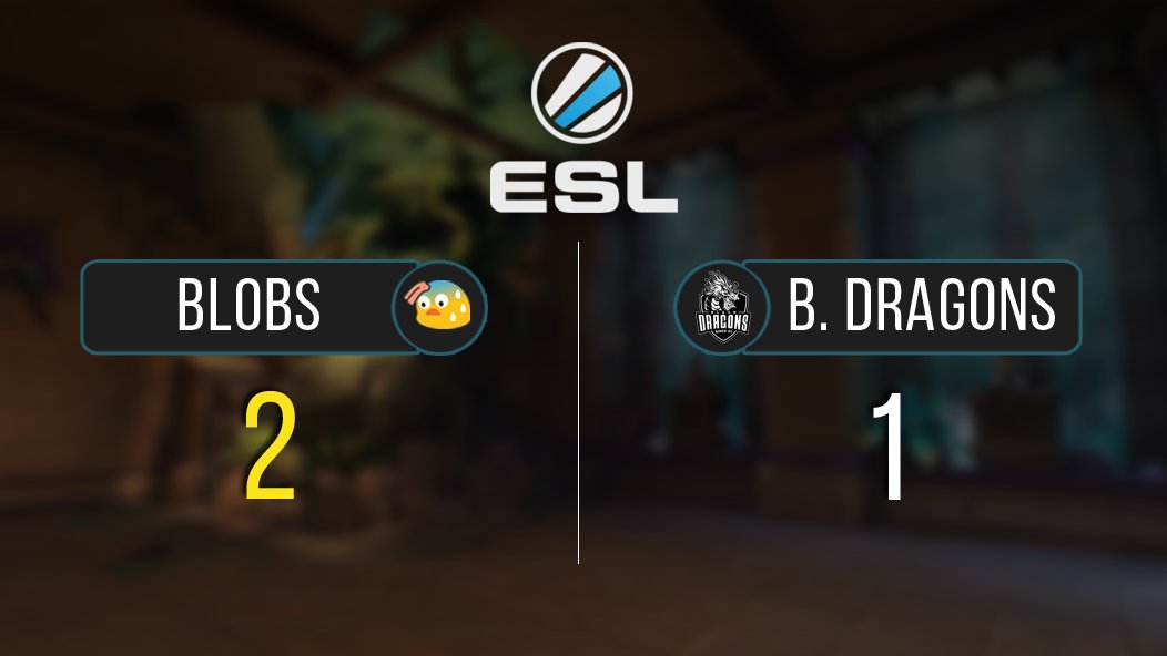 BlobSweats's tweet photo. Blobs take down @blackdragonsBR 2-1 and win ESL Bomb King Cup #4. Great Games. Hope to see more @ESLPaladins tournaments in the future! https://t.co/VcYdWq9bOa