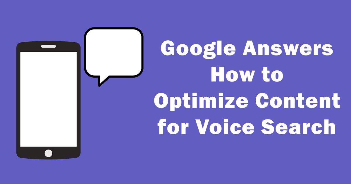 Google Answers How to Optimize Content for Voice Search - Search Engine Journal buff.ly/2FygGb1 #SEO #Marketing #DigitalMarketing #SMM #PPC #SEM #Business #CMO #CEO
