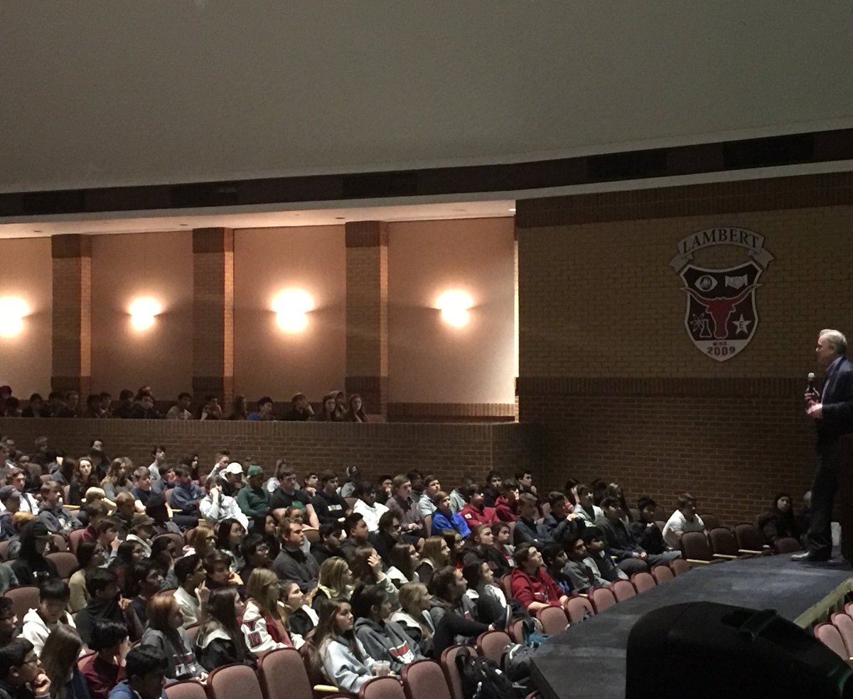 JenniferBDaniel's tweet photo. @LambertHS had the honor of hosting John Trautwein as a guest speaker. He had an amazing message of togetherness for our students. #loveyaman @wtllambert @WillToLiveOrg https://t.co/WsED2V4Nzc