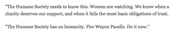 dogsbite's tweet image. "Wayne" is gone. CEO of the Humane Society of the United States, Wayne Pacelle, has resigned effective immediately after National Organization for Women called for his firing npr.org/sections/thetw…