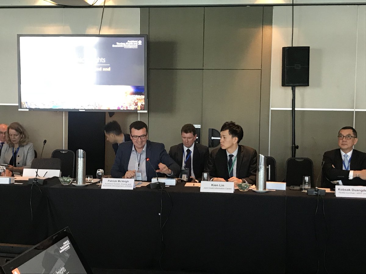 At #ABACAuckland ATEED’s <a href="/pmcveigh/">Patrick McVeigh</a> talks about fostering opportunities &amp; sharing advice/info for advanced and tradeable industries (incl tech, #digital, services, #creative &amp; advanced manufacturing - esp for #SMEs) can enhance the economic development of Auckland <a href="/TradeWorksNZ/">Trade Works</a>