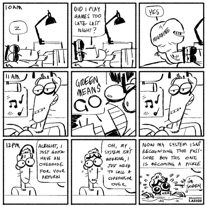 I was late again #HourlyComicsDay #HourlyComicDay #hourlycomicday2018 
https://t.co/vIfyuBqhqe 
