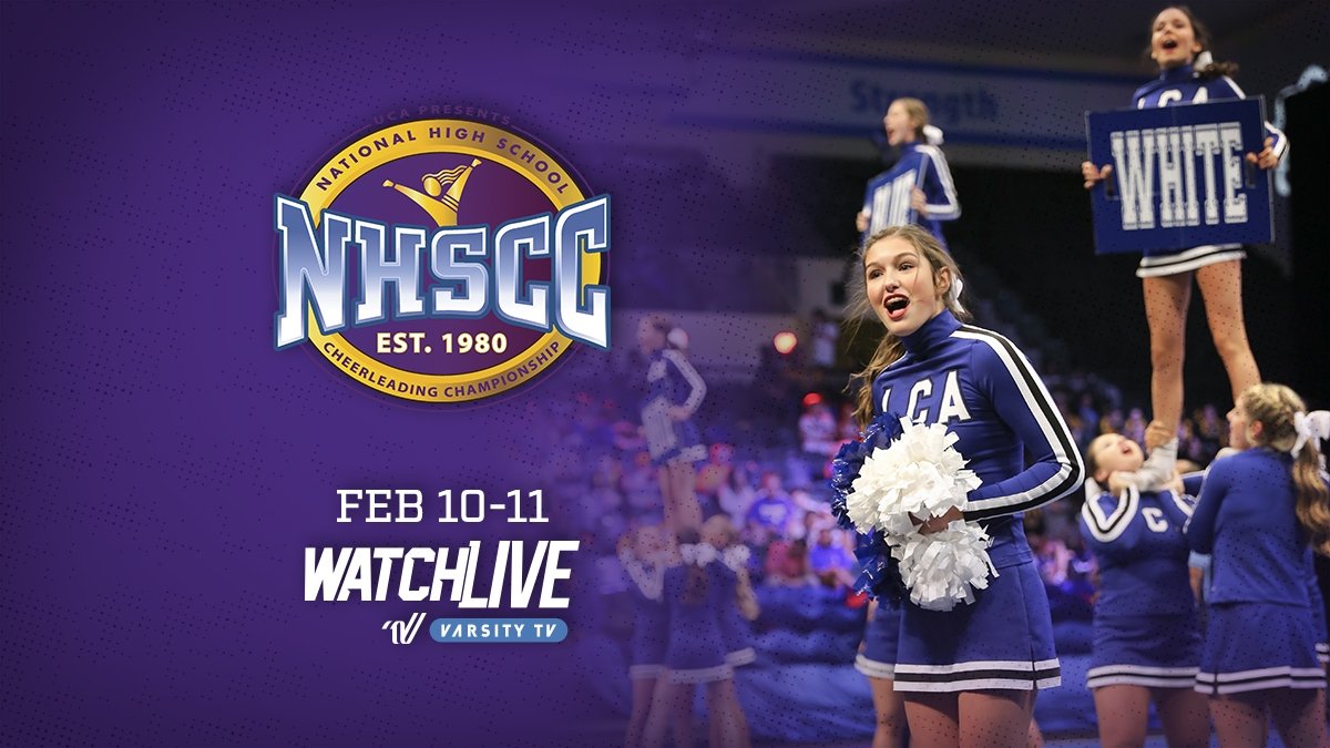 The National High School Cheerleading Championship will be live streamed next weekend on Varisty TV! Don't miss out on a minute of the action! #UCAnationals bit.ly/NHSCC2018Live