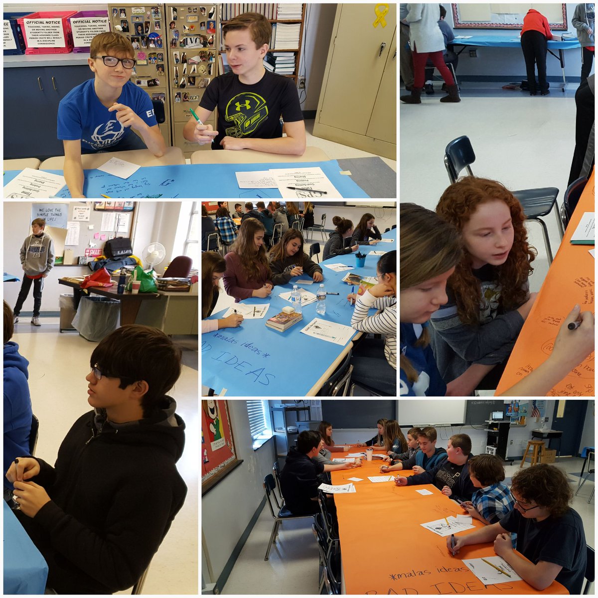 kevin_biddle's tweet photo. GREAT day brainstorming good and bad ideas. #NavigatorsRock #20Time #badideafactory #geniushour https://t.co/Mj8BvdSodW