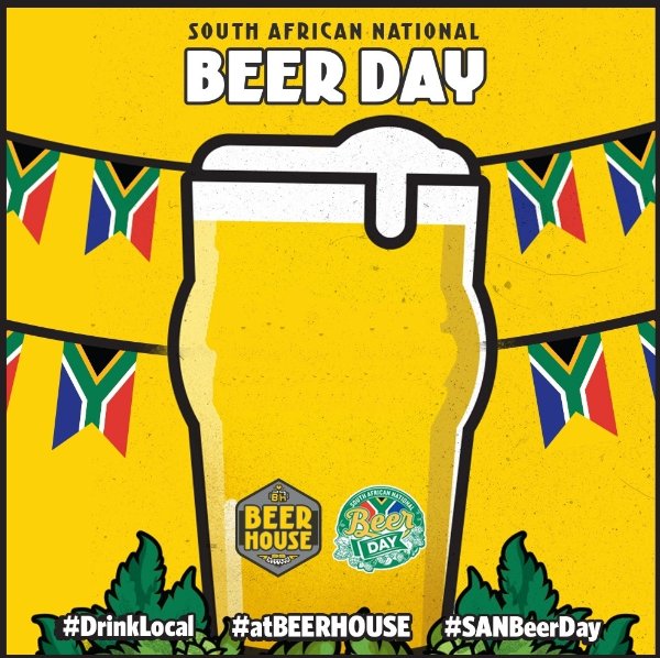 BeerhouseTS's tweet photo. Happy @SANBeerDay!! Today we celebrate all things beer and all things local, #DrinkLocal #atBEERHOUSE.
Enjoy 50% off our #DrinkLocal Tasting Tray and attend FREE Beer Tasting Sessions with our local brewers from 6pm. @LegendsBrewery, @HazeldeanBrew & #FrontierBeerCo https://t.co/v7Egea792h
