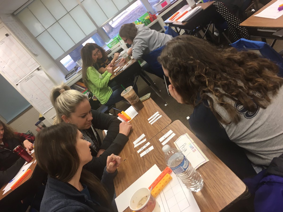 CombsLyndsay's tweet photo. @GCCSchools K &amp; 1 teachers collaborating on Number Sense Trajectory progressions! Thanks to host @BridgepointElem https://t.co/1KuYCkZqET