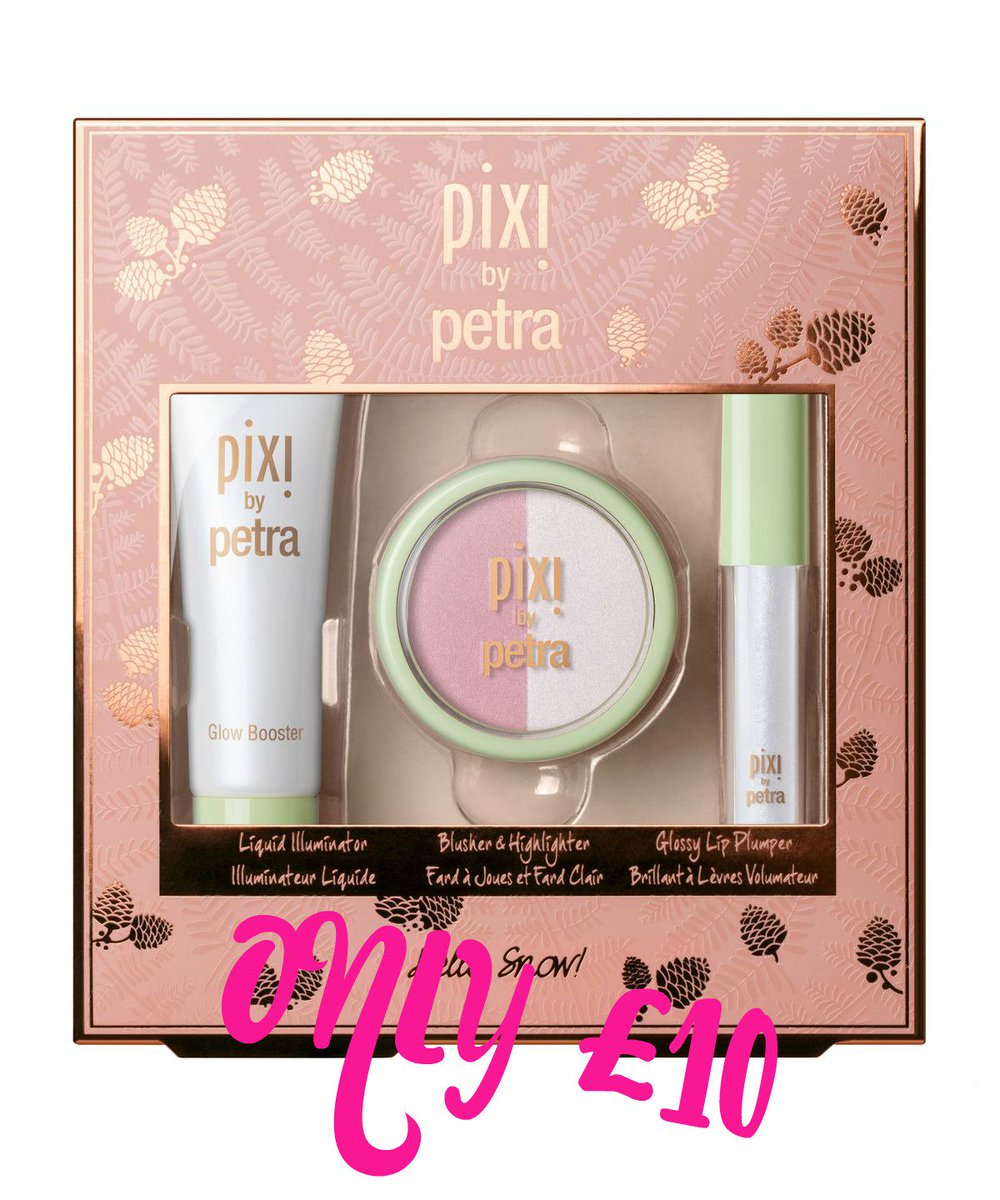 BESTLIFEUK's tweet photo. I'm obsessed with #pixibeauty products, especially the Glow Booster, which is included in this gift set, that's on sale for £10! Get it now! AL 
https://t.co/CqIAsviQz9
#makeup #deals #blogging #FridayFeeling #MoneySaving https://t.co/KvtBg4aEBv