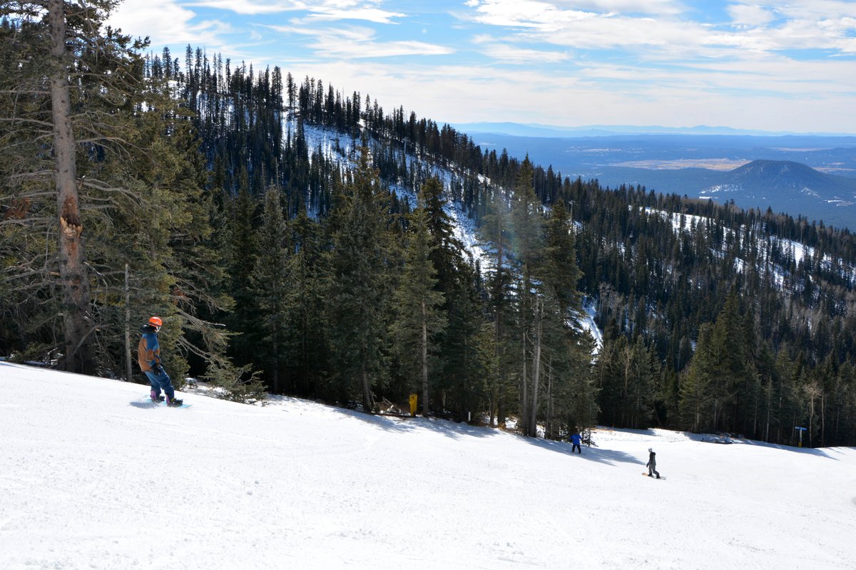 AZSnowbowl's tweet photo. We finished our work week on a high note with excellent snow conditions, all lifts turning and with plans of opening Sunset Terrain Park this #weekend! Stay tuned for updates! #snowbowl #snow #sunsetparks #flagstaff https://t.co/fjktaaNZxU