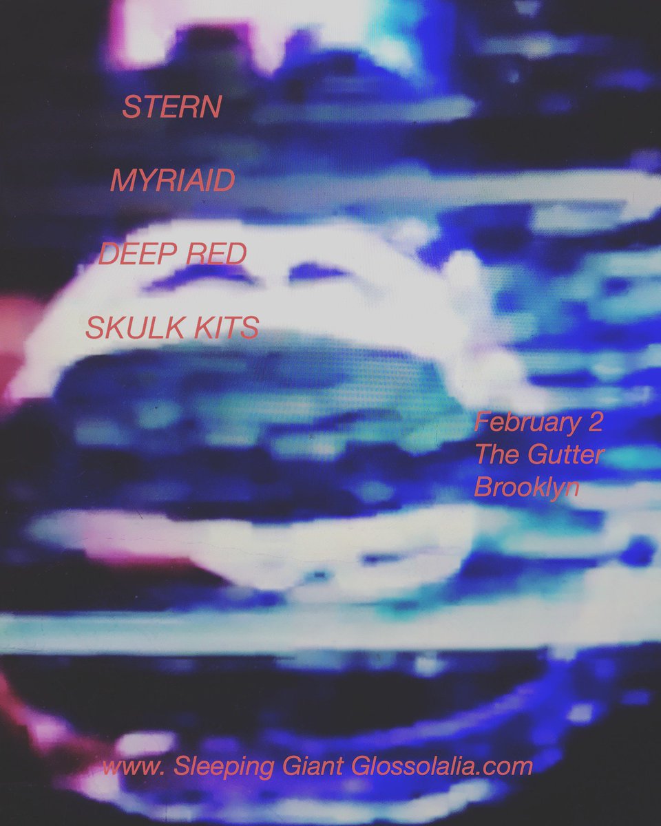 SGGlossolalia's tweet photo. I always forget Twitter exists but I didn't forget to do a crazy gig alert: TONIGHT in Brooklyn: Get nuked! w/ @sterntheband @Myriaid Deep Red(@uniform_nyc) &amp; Skulk Kits(@ghastlycity) at @thegutter https://t.co/iOoYh41lNm