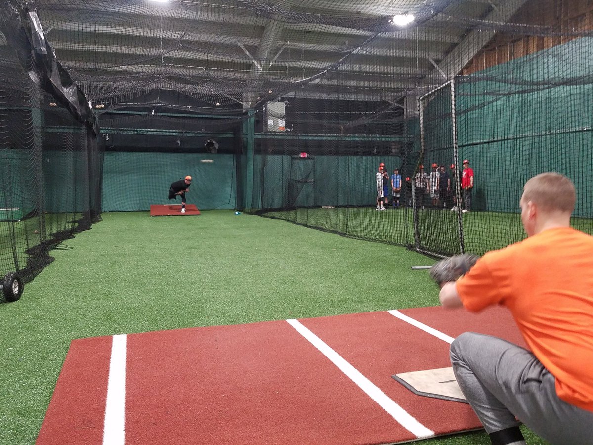 Nathan Labonte getting work in with <a href="/keith_bilodeau/">Keith Bilodeau</a> 2011 draft pick of the <a href="/SFGiants/">SFGiants</a>