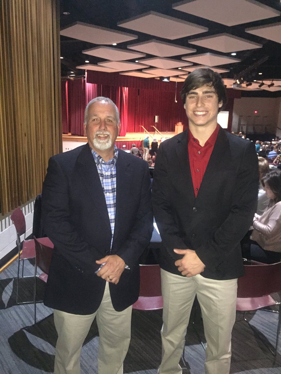 Honored to be with Devin Faggart at the Greater Charlotte Hot Stove Awards Night. Devin is a finalist for the High School Gamer of the Year.