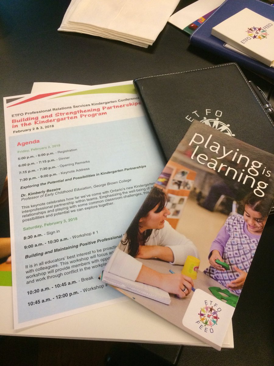 Radford_Kinders's tweet photo. Looking forward to spending the weekend in Toronto with these lovely ladies learning at ETFO’s “Strengthening Partnerships in Kindergarten” workshop! https://t.co/yboj42QJfe