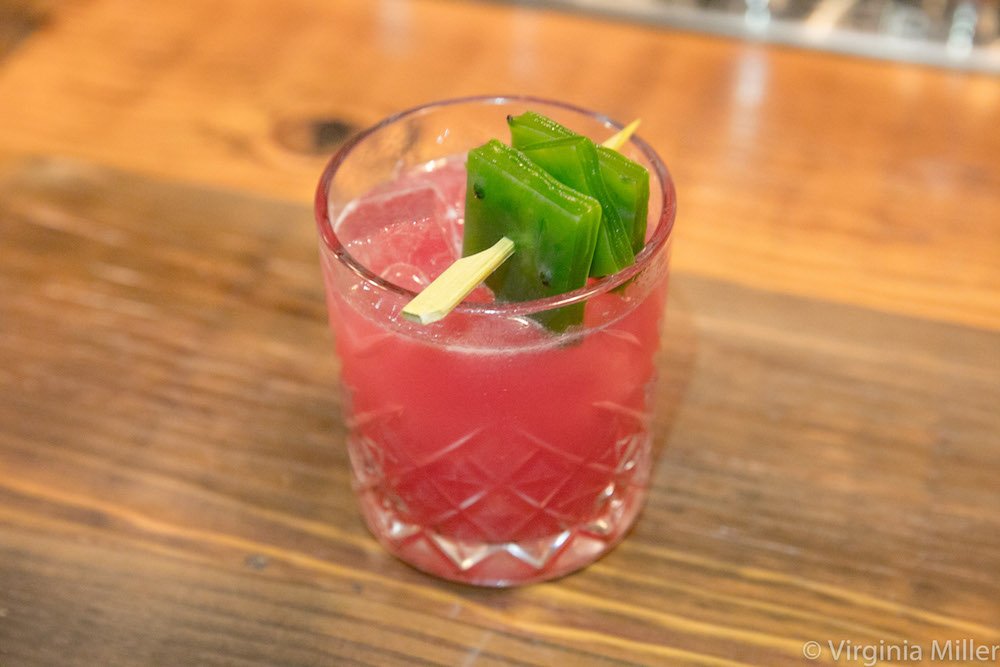 ThePerfectSpot's tweet photo. Cactus done right: #pricklypear, #mezcal &amp; nopales goodness at #SF's new @thesnugsfbar — one of my top national @Liquor #drinks of the month: https://t.co/VJZYcy2wPj —— #cocktails #cocktail #pink #green #bar #bars #SanFrancisco #SFBars #SFDrink #Refreshing https://t.co/W4w1uoP6R0