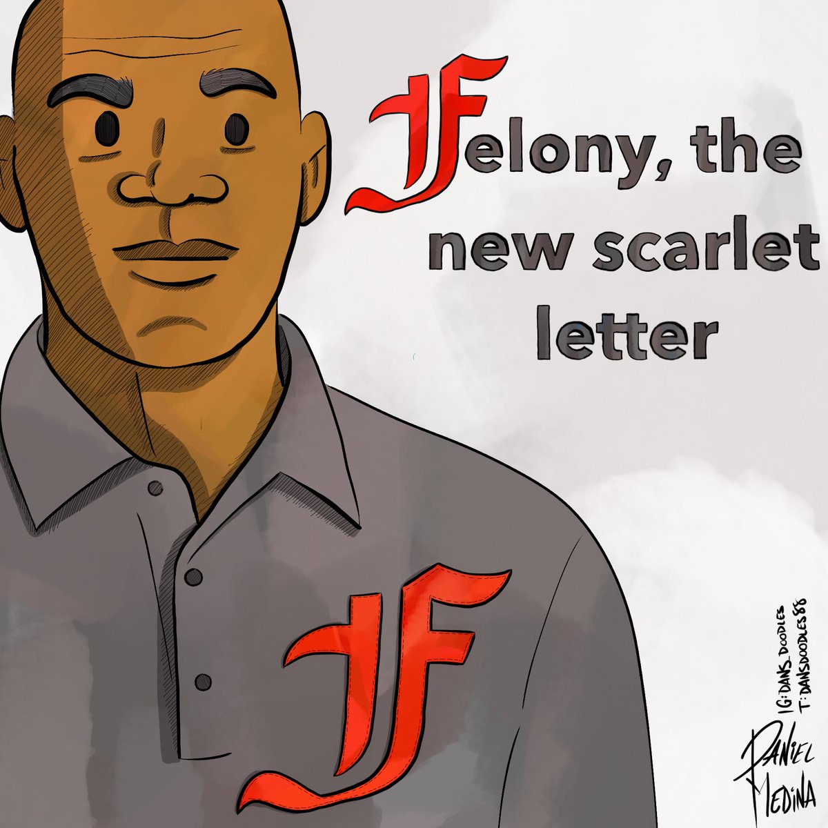 danmedinaprints's tweet photo. #donaldtrump #trump #donaldjtrump #felony #13thammendment #politicalhumor #washington #washingtondc #republicans #florida #tytlive #justicedemocrats #politicalcartoons #editorialcartoon #satire #doodles #drawing #procreate #digitalart #draw #cartoon https://t.co/edBcbstq7J