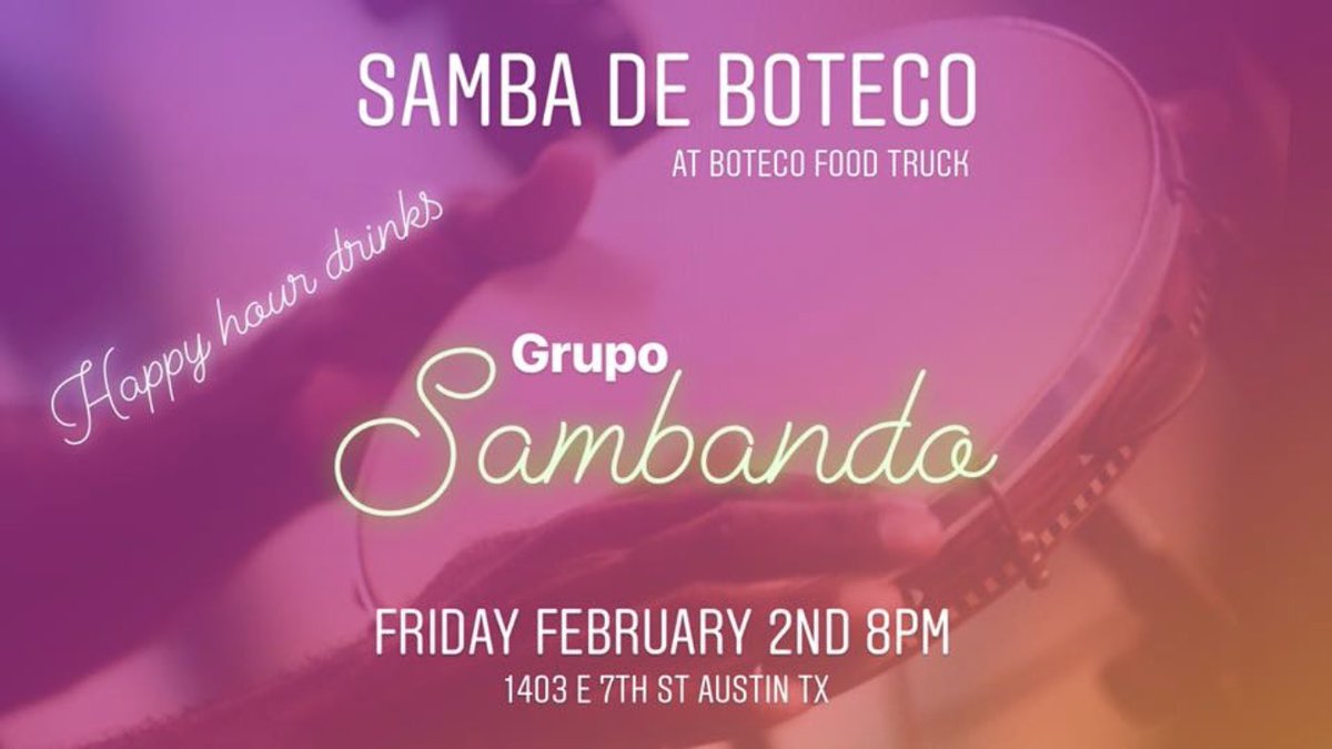 BotecoAtx's tweet photo. Live #samba tonight @ 8pm #BotecoATX https://t.co/Gp3vQmdoIj