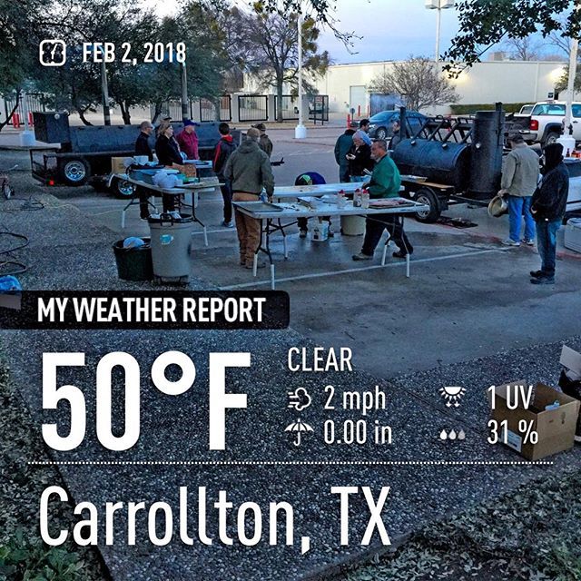 POPLCTX's tweet photo. All day long it’s smelled good around the campus. And this is why: The Holy Smokers are smokin’! #holysmokers #poplctx #pickupyourorders https://t.co/njF5bjsGQu