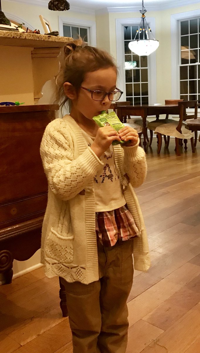 NanaHoodRocks's tweet photo. The grandchildren found my Game Day stash of @GoGosqueeZ and I couldn’t convince them to wait! I’ll have to get more! #squeezbowl https://t.co/FPDSJGLkIG