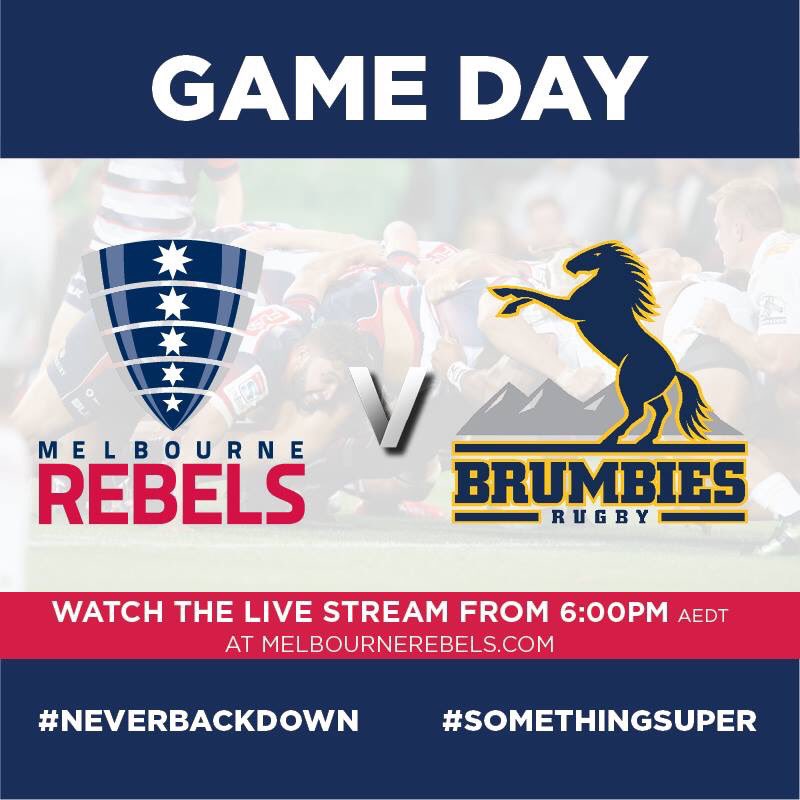 MelbourneRebels's tweet photo. For the first time in 2018...it's GAME DAY!! It's finally here! 🙌

Who else is excited?

📺 Live stream: https://t.co/IqxttCl7s2

#NeverBackDown https://t.co/0Td9wfeNc1