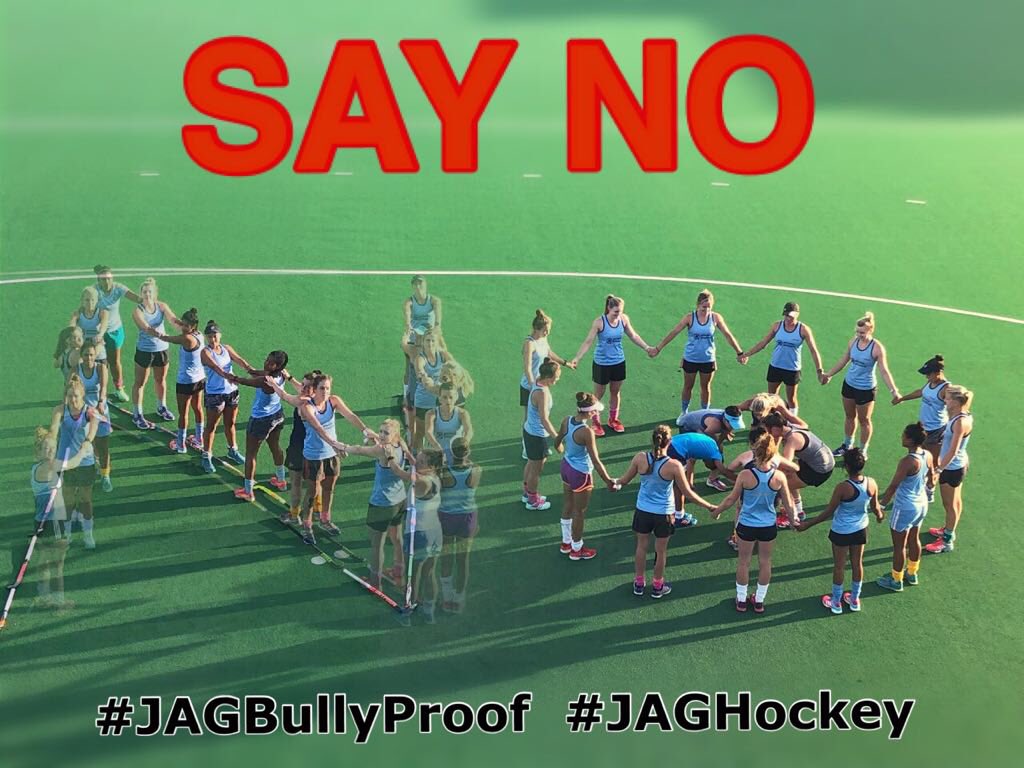 3ceal's tweet photo. We say no to bullying! @sawomenshockey #Jagbullyproof #JAGhockey https://t.co/0v2HYy7wO5