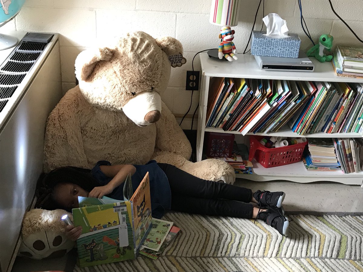 MarcotteTeach's tweet photo. Flashlight π¦ Friday! Kids π! @vbschools @HollandAP23 @VBTitleI #lovereading #transformreading #flexibleseating https://t.co/9iqyINecwC