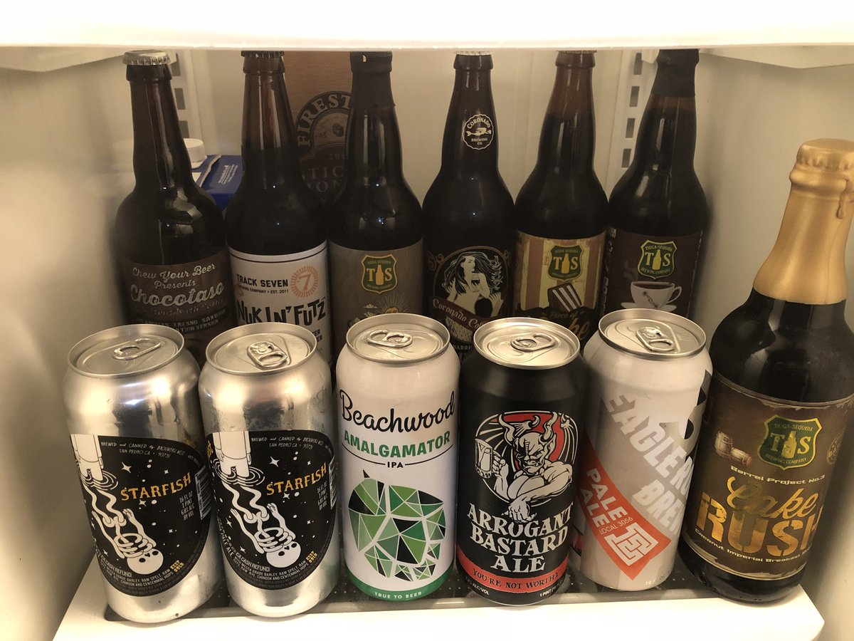ChewYourBeer's tweet photo. #BeerFridgeFriday @PerfectPourPod @ThreeBZine @sdbeertalk @thebottleshoppe @TapTheCraft @TheBeerLifeLA @thebeerists @BrewReviewCrew @fourbrewersshow @WhatsOnDraftTV @unfilteredgents @BeerWithGeeks .... what’s in your fridge #tweetoftheweek https://t.co/jfMuo7rc16