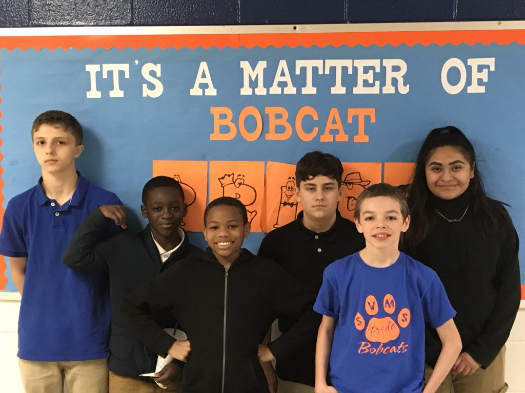 SVMS January Students of the month! Hope you enjoyed your Zaxby’s lunch with admin today. THANK YOU Zaxby’s for sponsoring SVMS students of the month!!!