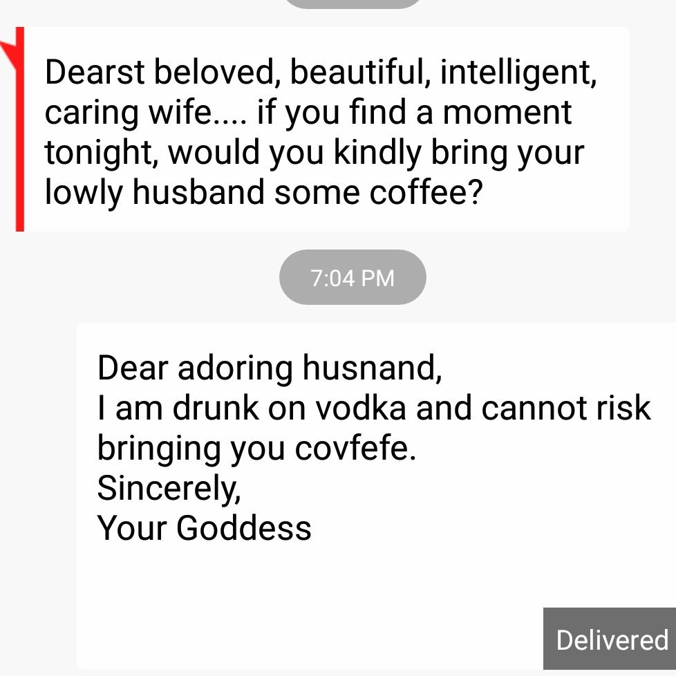 drunktweetsbyme's tweet photo. This is our relationship summed up in one screenshot. #drunktext #drunktweet #drunkquote #thisisus https://t.co/QpYVkMeVaM