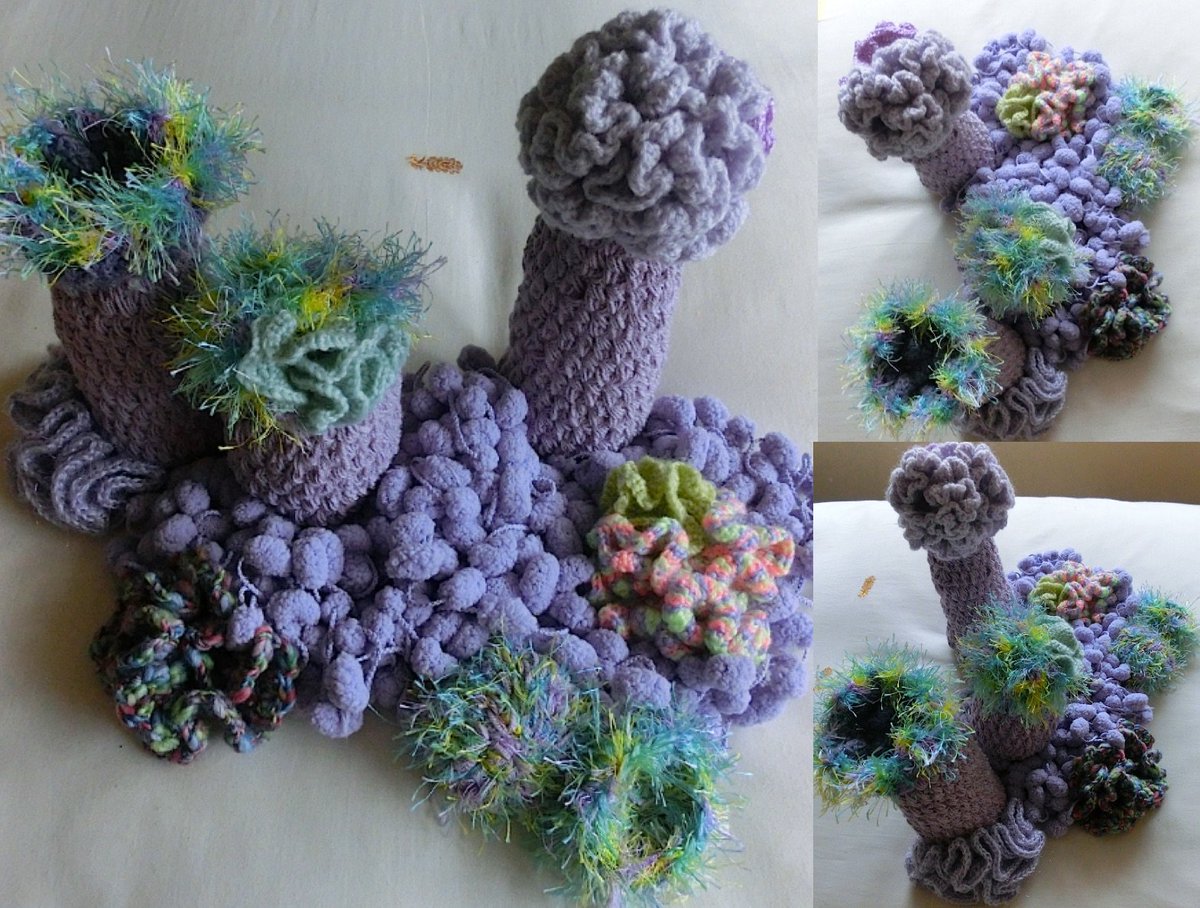 anobre1's tweet photo. "Life in Danger" is my submission to #LifeattheEdges 2018 #Dublin #SciArt
#science
#scicomm
#crochet #yarnbombing #yarn https://t.co/NtkPJEu8rE