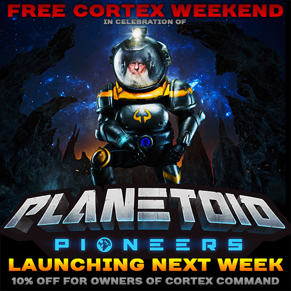 DataRealms's tweet image. #CortexCommand is FREE this weekend! Get it and also get 10% OFF our NEW game, #PlanetoidPioneers when it launches this coming Thursday!
store.steampowered.com/app/209670/Cor…